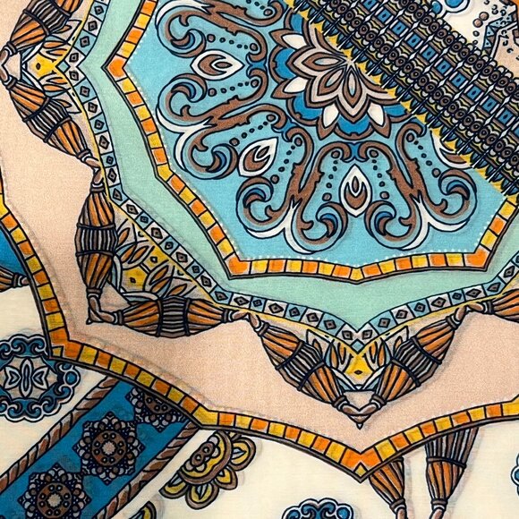 Hale Bob ‘Joanna’ Boho Print Tunic Top, NWT, Blue, S - Picture 8 of 10